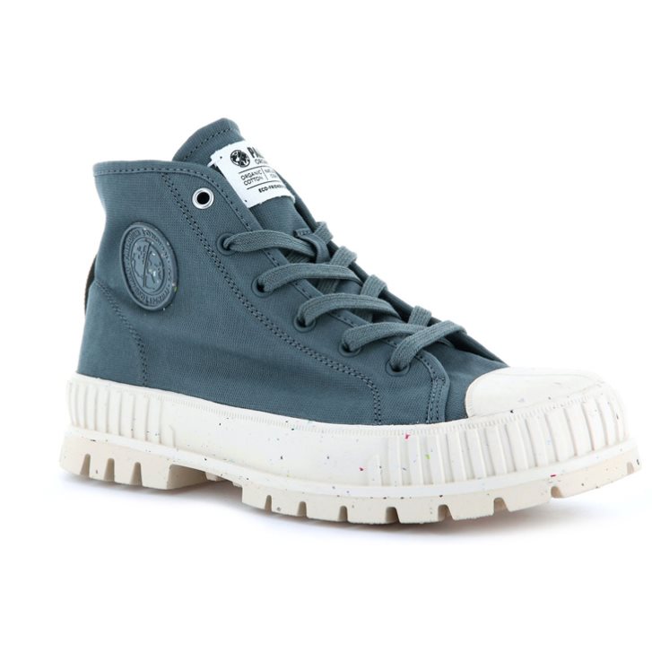 Dámské Boty Palladium Pallashock Mid Organic Tmavě Blankyt | CZ LXS-73A